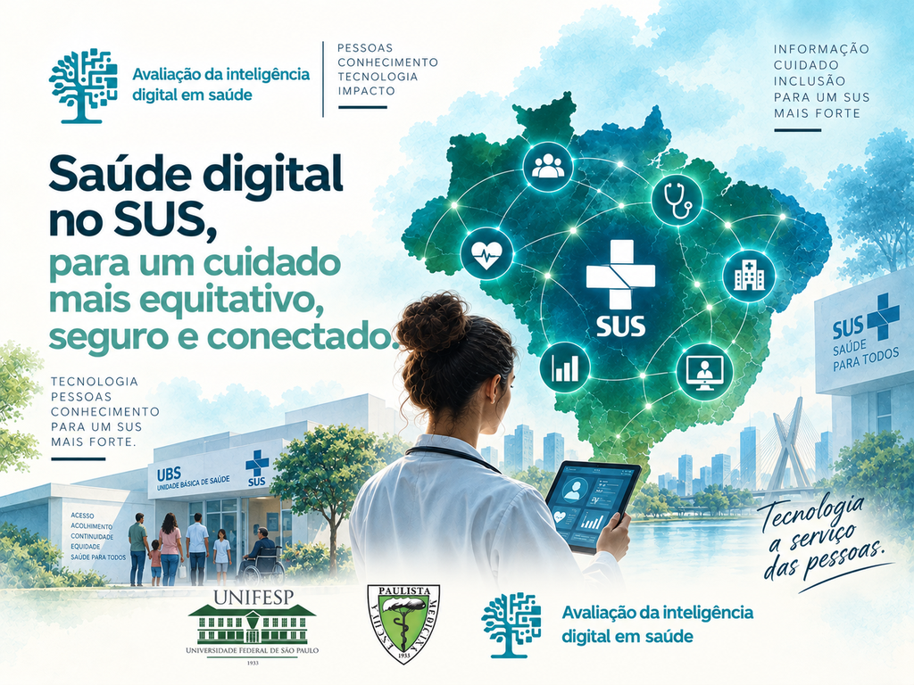 Projeto IDs apresenta mapa de competências digitais em saúde para profissionais do SUS no CBIS2026