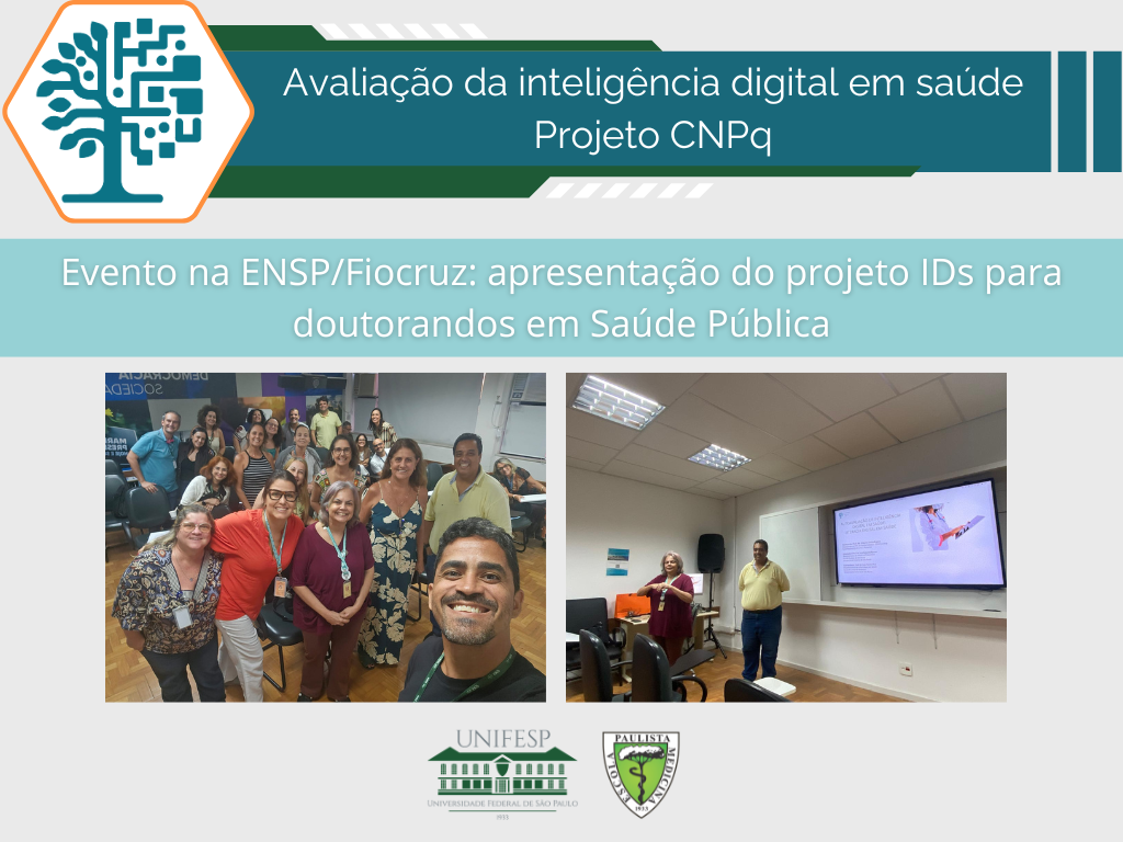 Evento na ENSP/Fiocruz: apresentação do projeto IDs para doutorandos em saúde pública